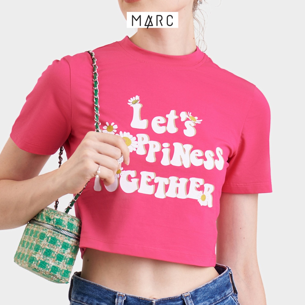 Áo thun nữ MARC FASHION graphic Let's happiness together CBSH022023