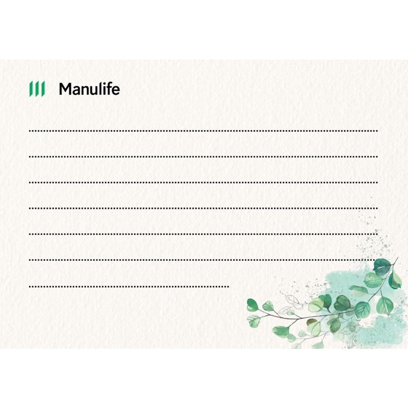 Set 10 thiệp Thank You (Manulife)
