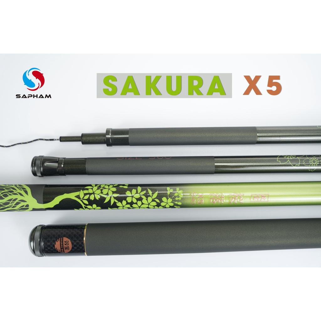 Cần Câu Hãng Song Bảo Sakura Xanh 5h