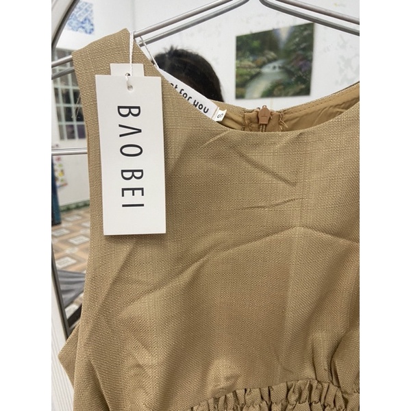 Đầm nâu baobei size S newtag