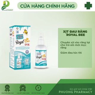 Xịt chống sâu răng Royal Bee TVX 30ML giúp làm sạch khoang miệng , bảo vệ men rưng , ngăn ngừa ố vàng răng