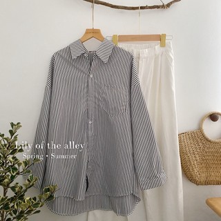 QC sơ mi kẻ sọc oversize