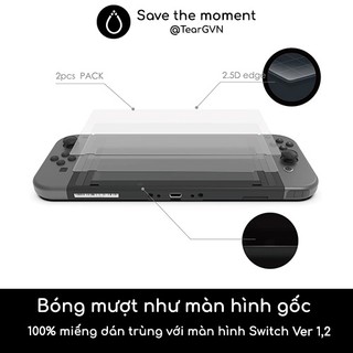 Kính cường lực 9H độ nét cao Skull & Co cho Nintendo Switch OLED / Switch 1 / Switch Lite