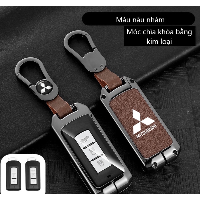 Ốp chìa khóa hợp kim cao cấp Mitsubishi Xpander, Outlander, Attrage, Mirage