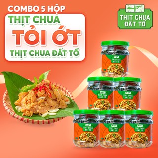 Combo 5 hộp thịt chua tỏi ớt - thịt chua đất tổ