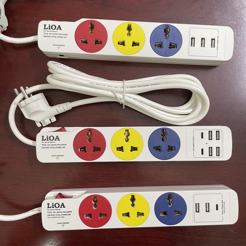 Ổ Cắm Có Sạc Nhanh 20W LiOA - Ổ Cắm Điện Kiêm Sạc Điện Thoại Có Cổng USB Type C-A