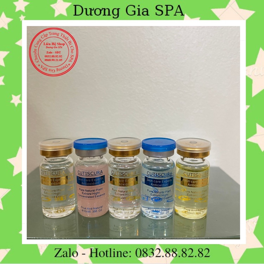 Tế bào gốc Cutiscura mờ mụn, trắng da, trẻ hoá, nám, nâng cơ