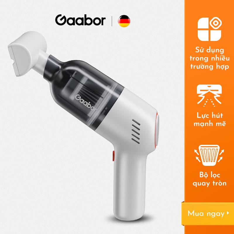 Máy hút bụi không dây cầm tay GAABOR GVCC-M2A1 lực hút mạnh bền bỉ - Hàng chính hãng