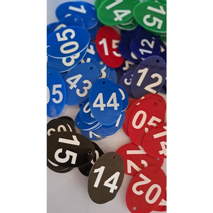 Thẻ móc khóa, Số phòng, Bộ 10 số thẻ mica, Kích Khước 4x6cm có sẵn, Nhiều màu sắc.