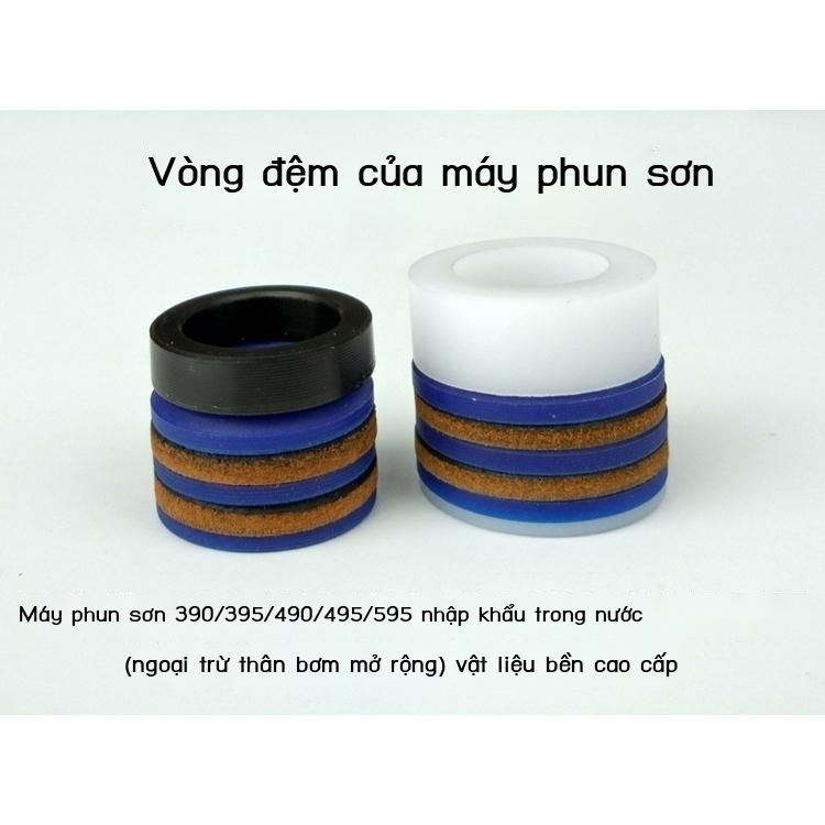 Vòng đệm Graco 390395490495 phụ kiện máy phun không có khí Bộ dụng cụ sửa chữa trên và dưới tay áo
