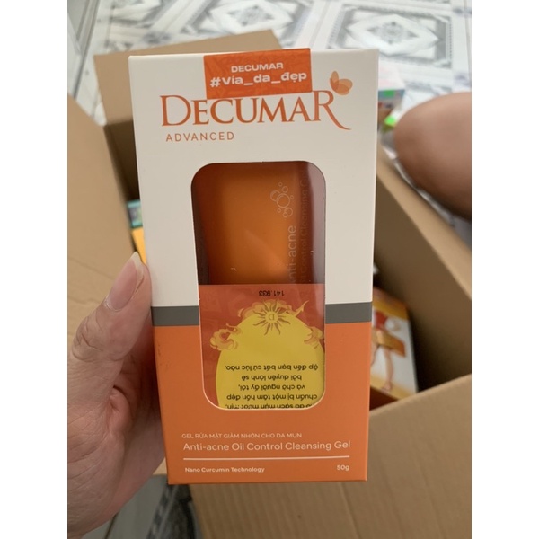 Gel Rửa Mặt Giảm Nhờn DECUMAR ADVANCED [Tuýp 50g]