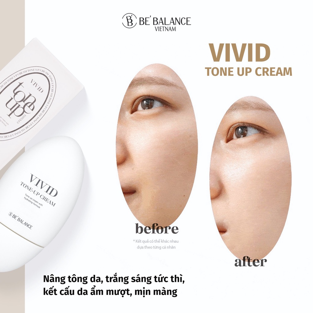 [Quà tặng Tone up] Kem Nâng Tone BEBALANCE VIVID TONE UP (50ML)