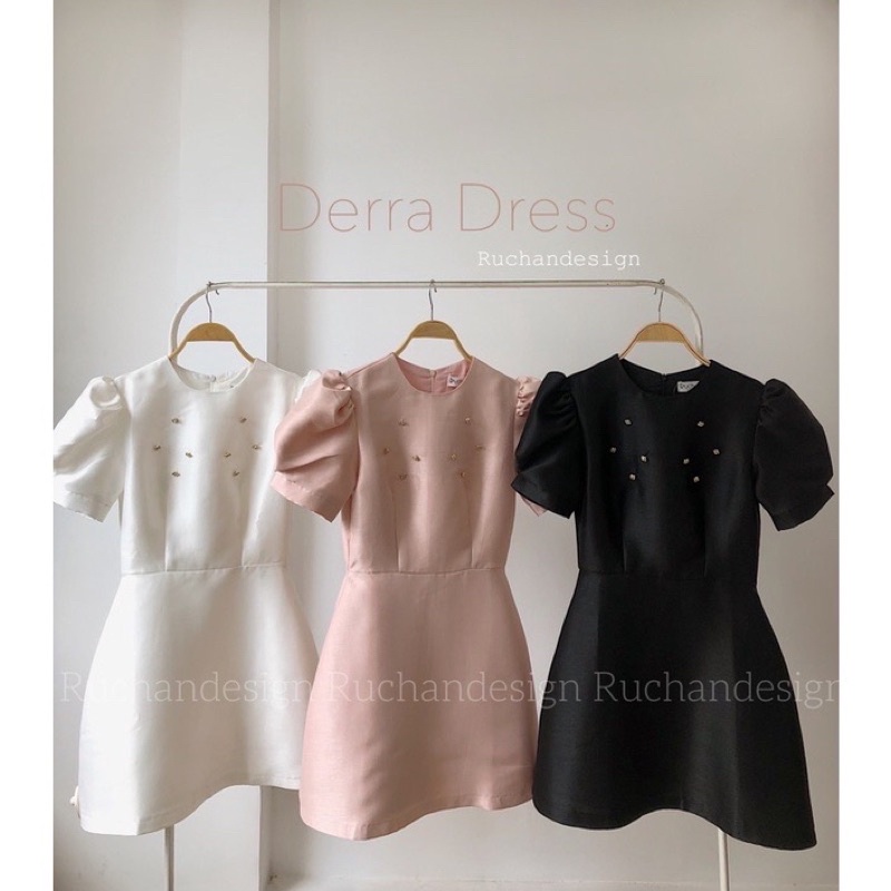 PASS ĐẦM RUCHAN Đen new 100%