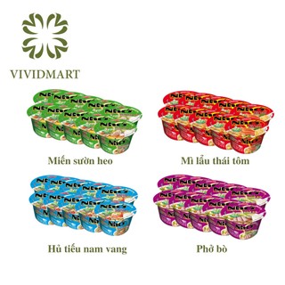  - ACECOOK - Tô Nhớ Mãi Mãi 4 vị: miến sườn heo, mì lẩu thái tôm, hủ tiếu nam vang, phở bò -   (64g - 84g/tô)