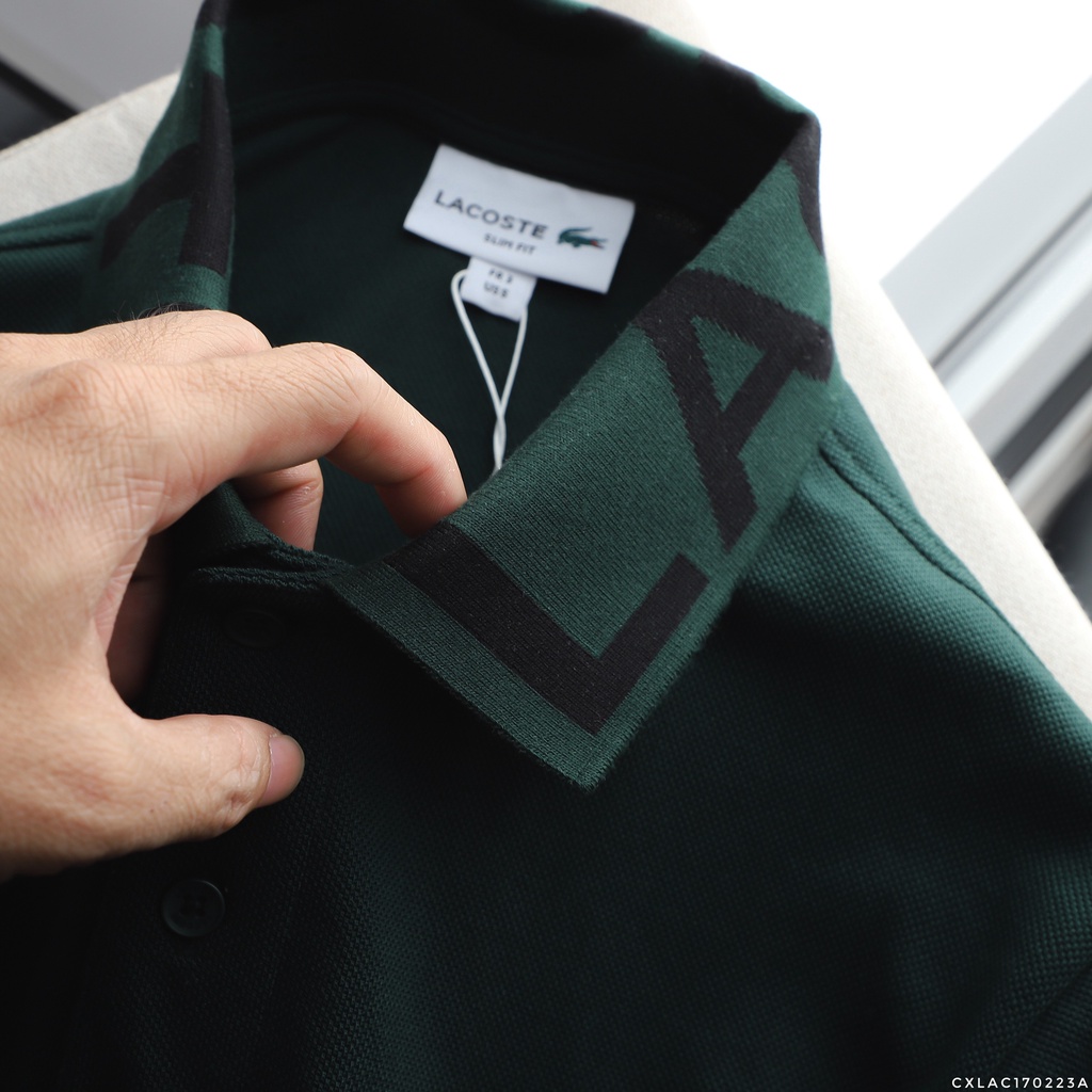 [ XUẤT DƯ ] Áo thun polo nam cỗ chữ, chất vải pique cao cấp, logo silicon LC389