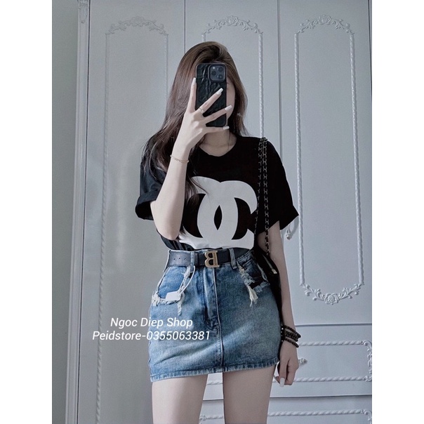 Chân váy qc kèm đai