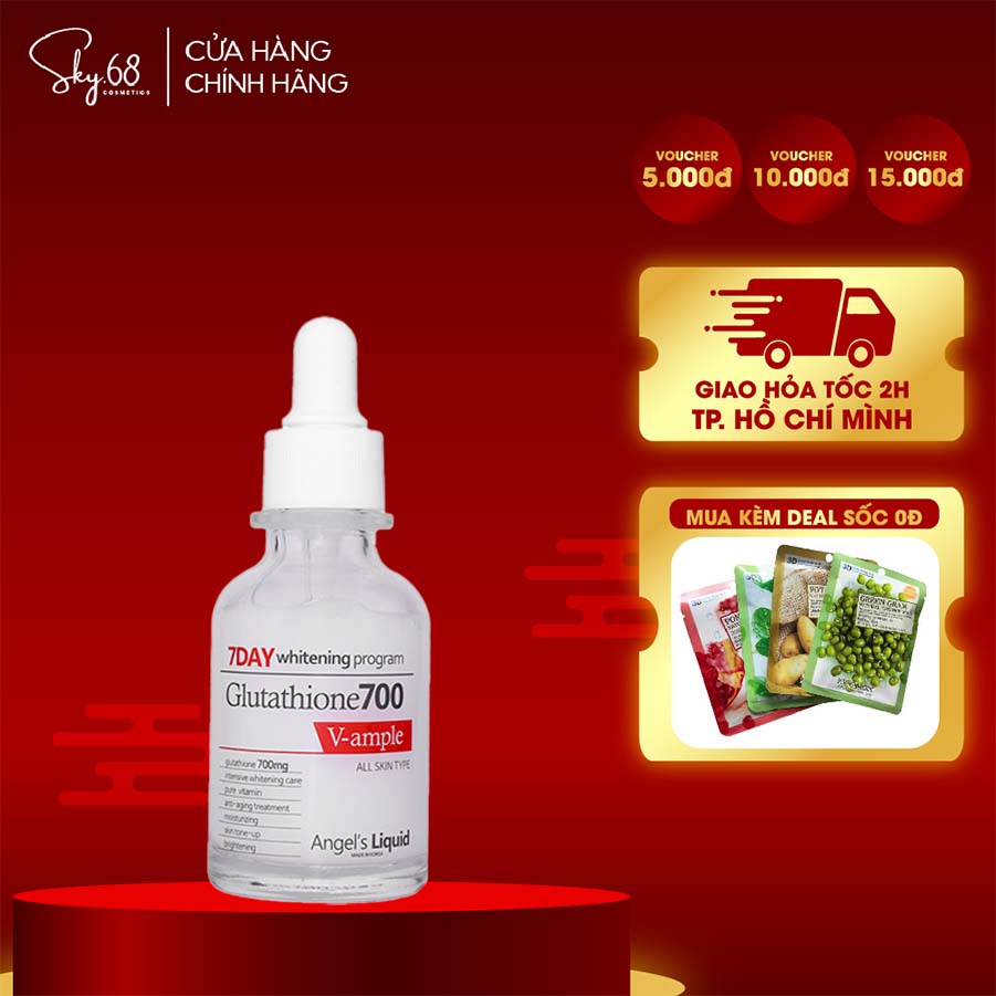 Serum Dưỡng Trắng Da Angel's Liquid 7DAY Whitening Program Glutathione 700V-Ample