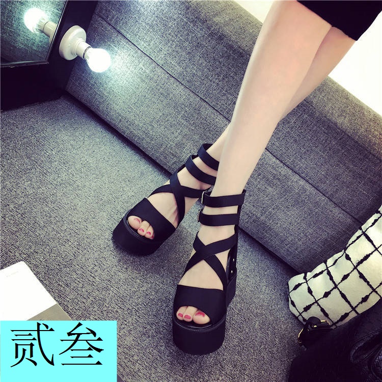 Giày Sandal Đế Xuồng Cao Gót Chống Trượt Phong Cách Mới Mùa Hè 2023 Cho Nữ