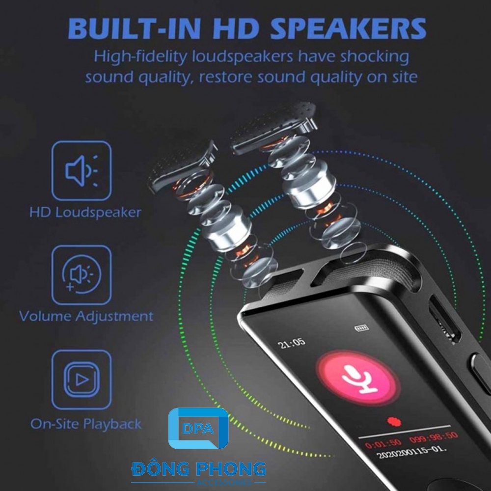 Máy Ghi Âm Remax RP3 Voice Recorder Chính Hãng