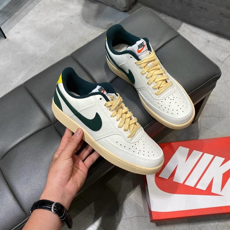 Giày Nike Court Vision Low Sail Pro Green Yellow  | PiuPiu Authentic