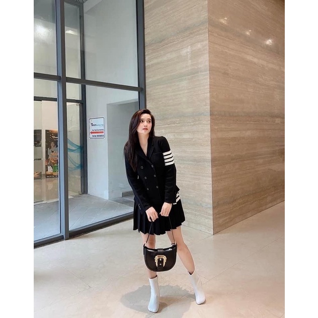 Túi Versace Jeans Couture AUTH kẹp nách dáng bầu sẵn ship