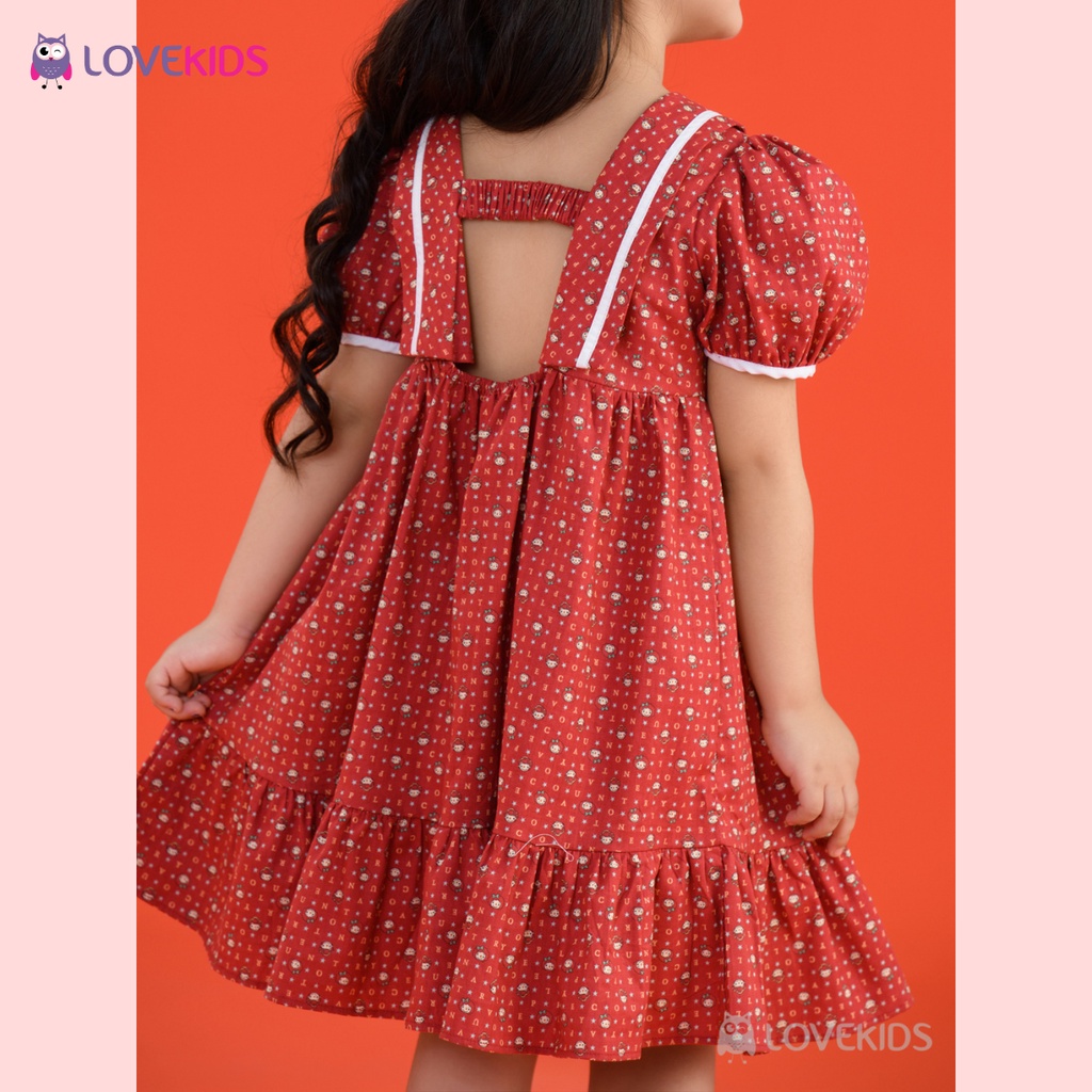 Đầm mùa hè họa tiết búp bê – Lovekids