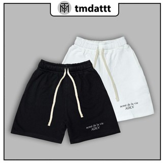 Quần đùi - Quần short - Quần short ADLV Basic nỉ da cá tmdattt shop , quần short unisex nam nữ chất liệu cotton