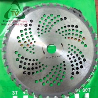 Lưỡi cắt cỏ tròn 255mm 40 răng