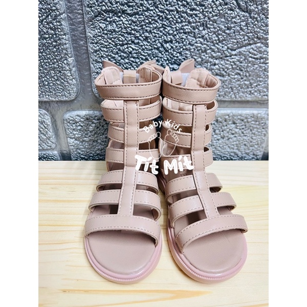 Dép sandal chiến binh bé gái, dép cao cổ sandal siêu xinh, da mềm mẫu mới.