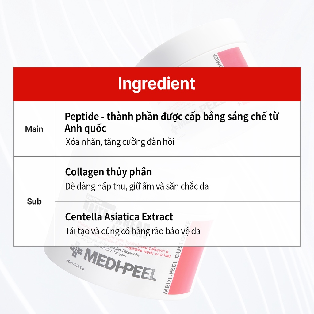 Medi-Peel Kem dưỡng da vùng cổ MEDIPEEL sợi naite cao cấp chống lão hóa 100ml