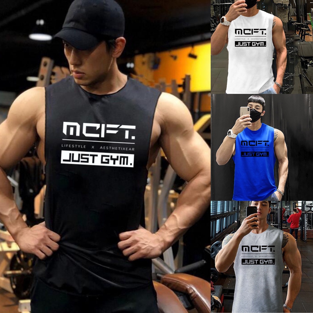 Áo ba lỗ nam , Áo tanktop nam tập gym bóng rỗ Hình 𝐌𝐂𝐅𝐓 vải cotton nhiều màu đủ size