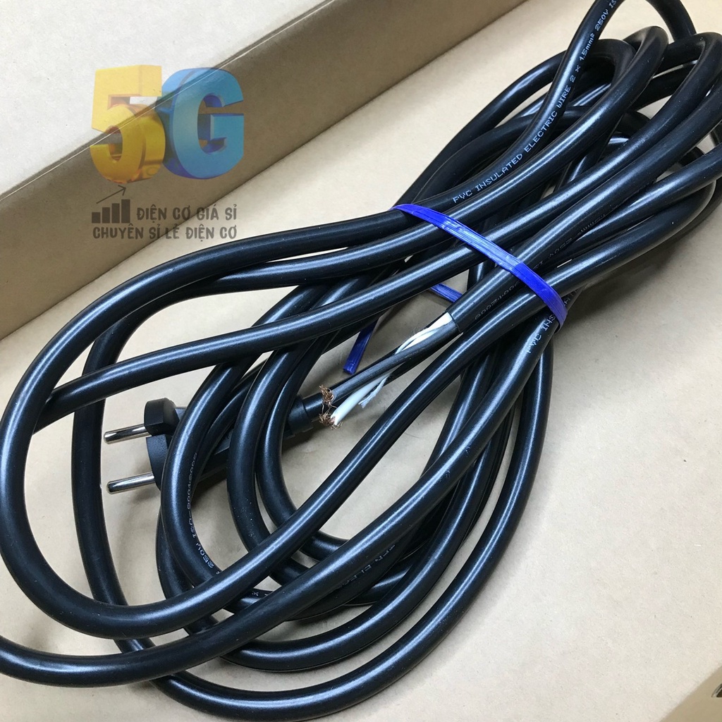 Dây Nguồn 3m Và 5m 2x1.5 Thay Thế Cho Máy Khoan - Máy Mài - Máy Cắt Hoặc Mục Đích Khác LOẠI TỐT