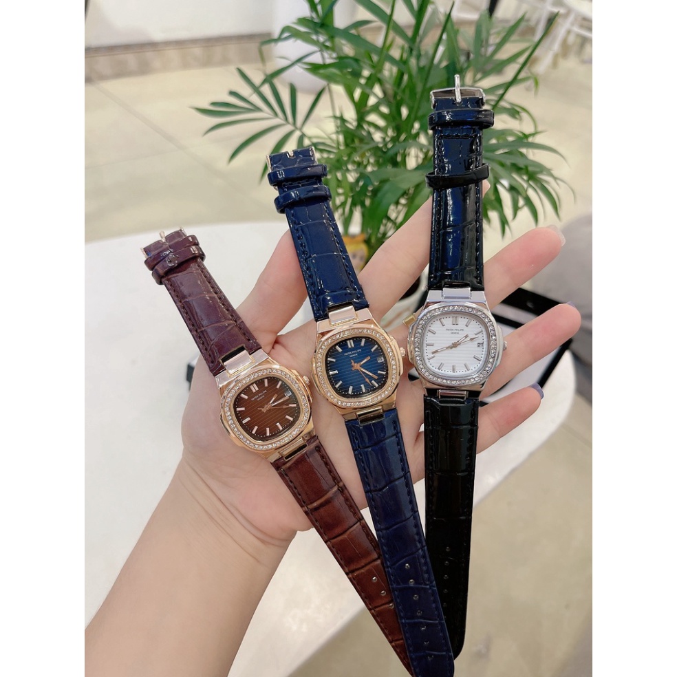 Đồng hồ nữ Patek philippe dây silicon siêu mềm, khóa thông minh, hàng fullbox, thẻ bảo hành 12 tháng - Dongho.patek  (Đồ