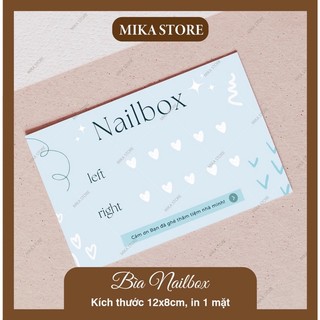 Bìa Nailbox, Thẻ Nailbox, Thiệp Nailbox 1 Mặt