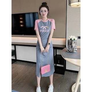ĐẦM THUN PHỐI MÀU KÈM PK CAO CẤP