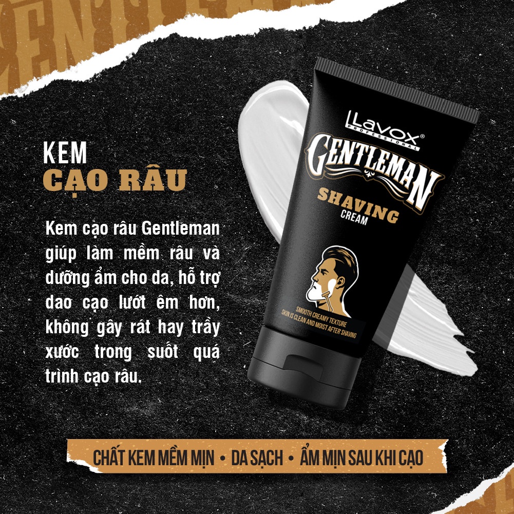 Kem Cạo Râu Dưỡng Ẩm Lavox Gentleman