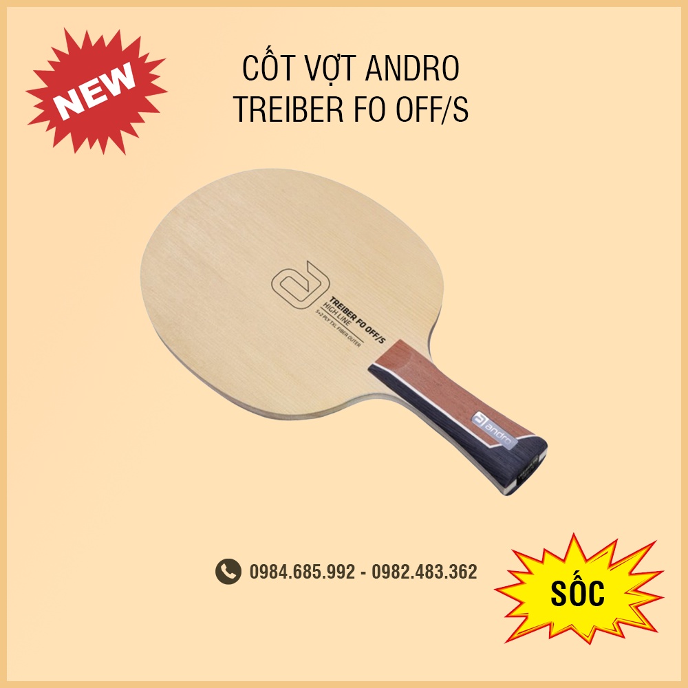 Cốt vợt bóng bàn Andro Treiber FO OFF/S siêu kiểm soát