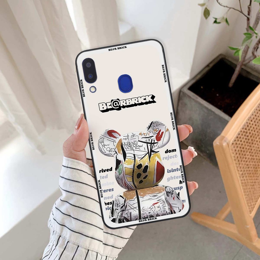 Ốp lưng Samsung M20 / M30 hình gấu bearbrick, smile thời trang, ốp lưng rẻ bền đẹp