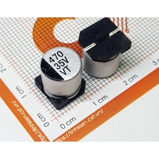 Tụ nhôm 470uf 35v 20% 10x10.5mm