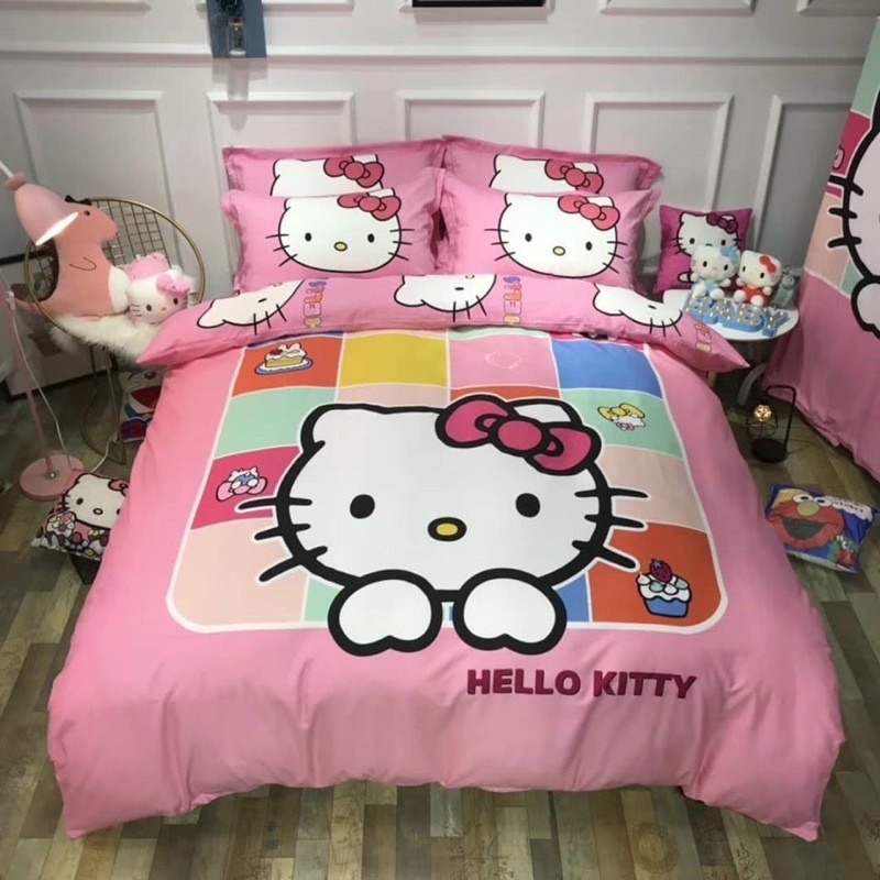 Bộ Chăn Ga Gối Cotton 3D 100% Cotton -> mẫu mã cực đẹp giành tặng bé yêu