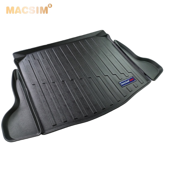 Thảm lót cốp xe ô tô Toyota Cross nhãn hiệu Macsim chất liệu TPV màu đen hàng loại 2