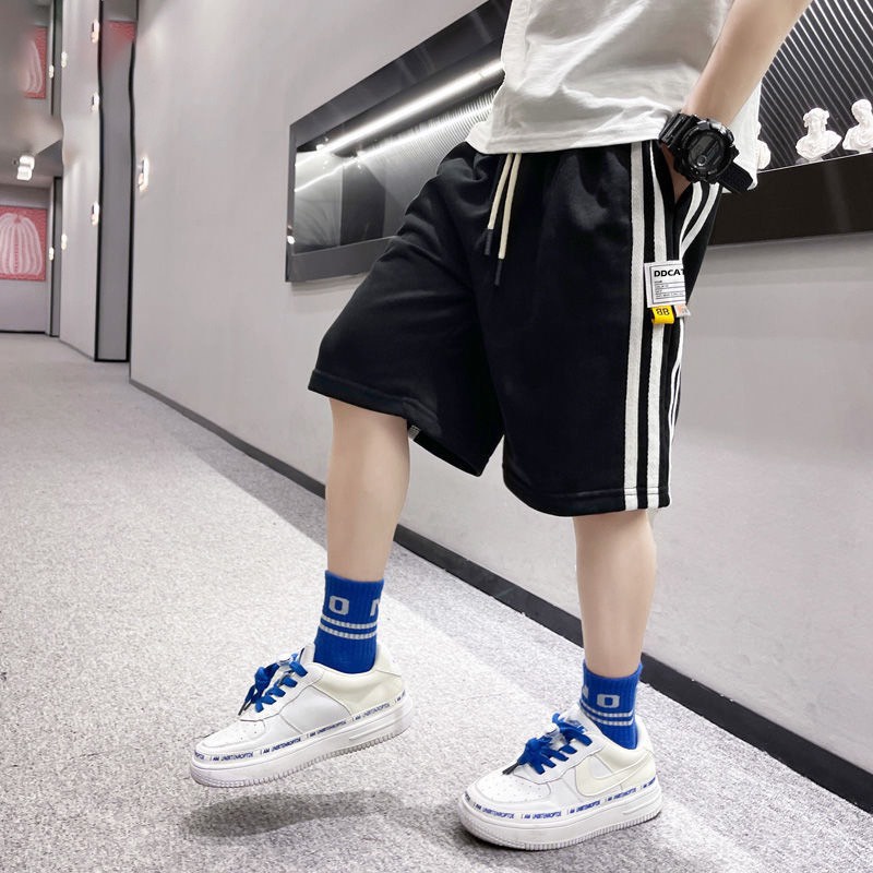 Quần lửng thun 3 sọc 2 màu bé trai