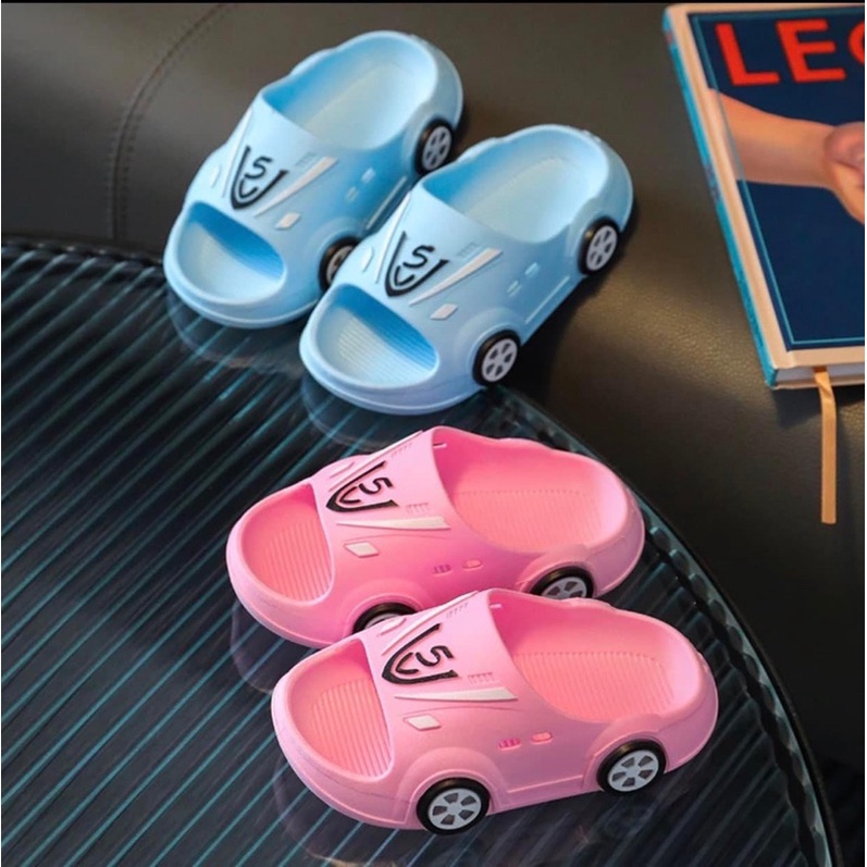 Dép thể thao AMILA đế mềm chống trượt kiểu hình xe hơi hoạt hình thời trang mùa hè dành cho trẻ em
