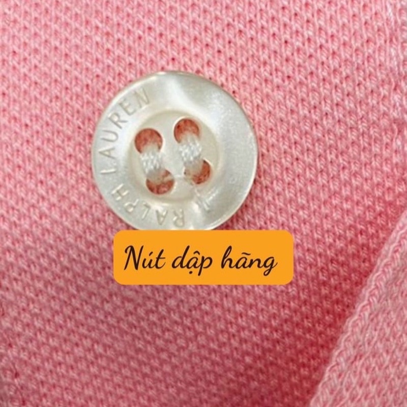 Áo polo thêu nai cổ bẻ