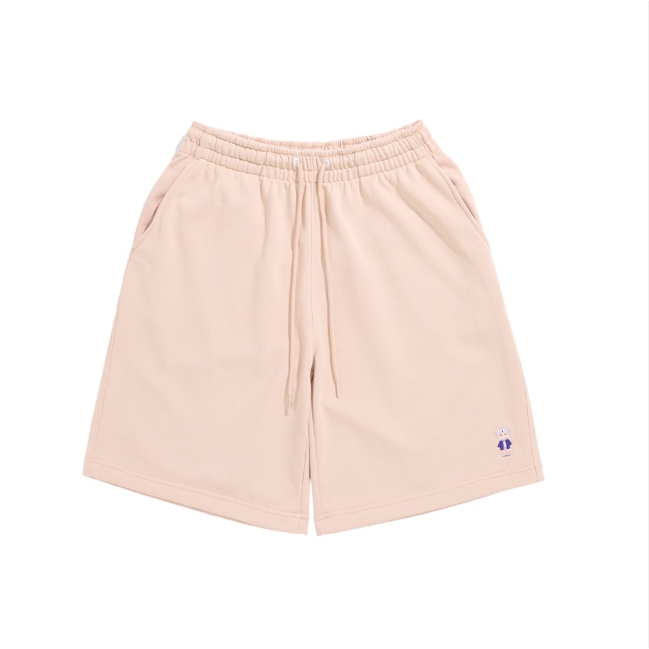 Quần Short Unisex NOAM Nafox Basic Vải nỉ chân cua - Màu xám/ kem/ be/ nâu cà phê