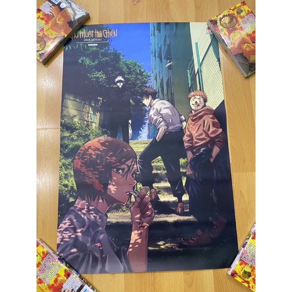 Poster jjk off kèm 1q jjk seal kèm ống bv