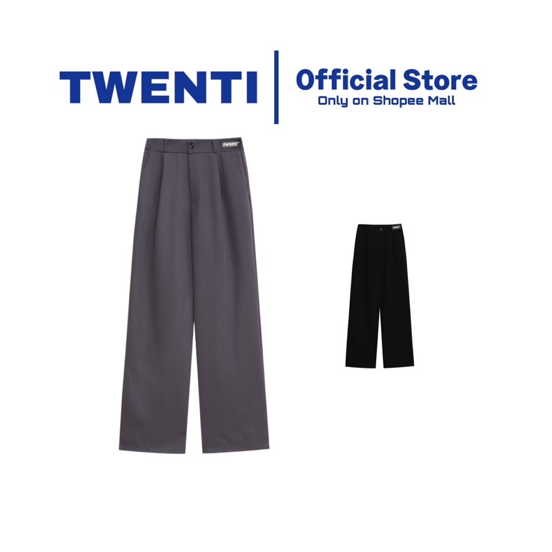 Quần Tây TWENTI Ống Suông Nút Gài