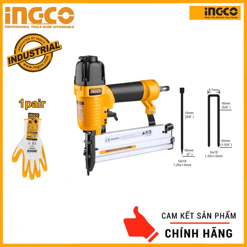 INGCO Súng bắn Đinh 2 IN 1 ACN50401