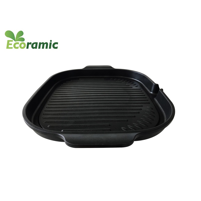 Chảo nướng đá không dầu Hàn Quốc size 32cm ,chảo nướng thịt BBQ chống dính dùng được cho mọi loại bếp, chất liệu cao cấp