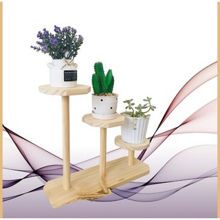 Kệ gỗ để bàn trang trí decor bàn học, bàn làm việc, kệ để chậu cây mini